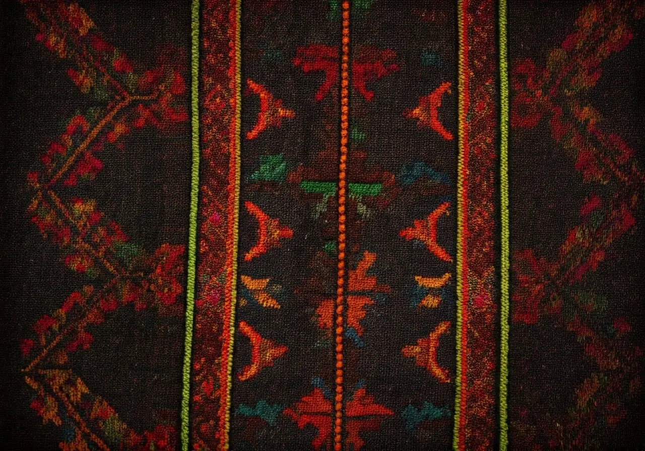 Who created the traditional Palestinian embroidery styles?