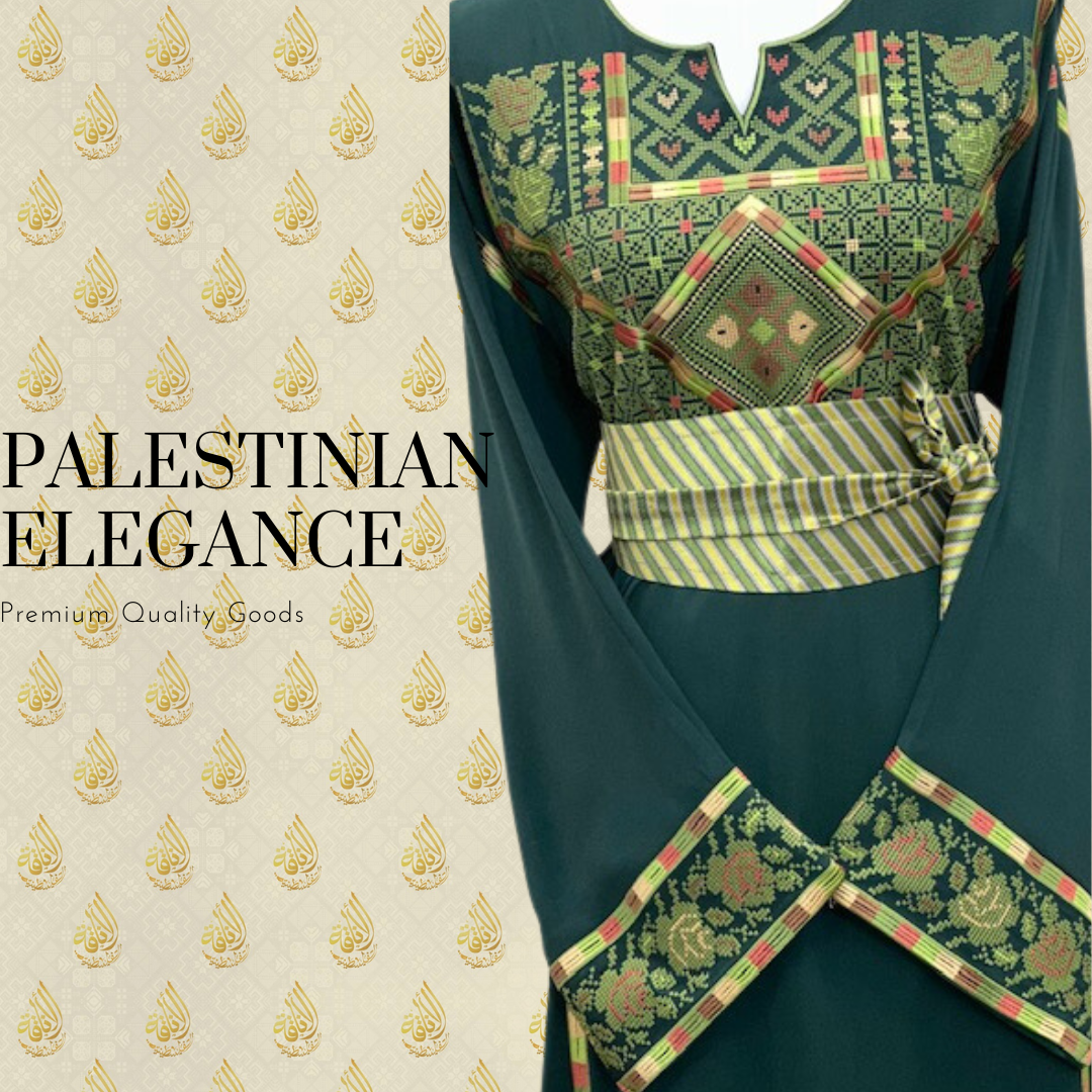 Olive Tree Colored Majestic Thoub: Elegance and Precision for Formal Occasions