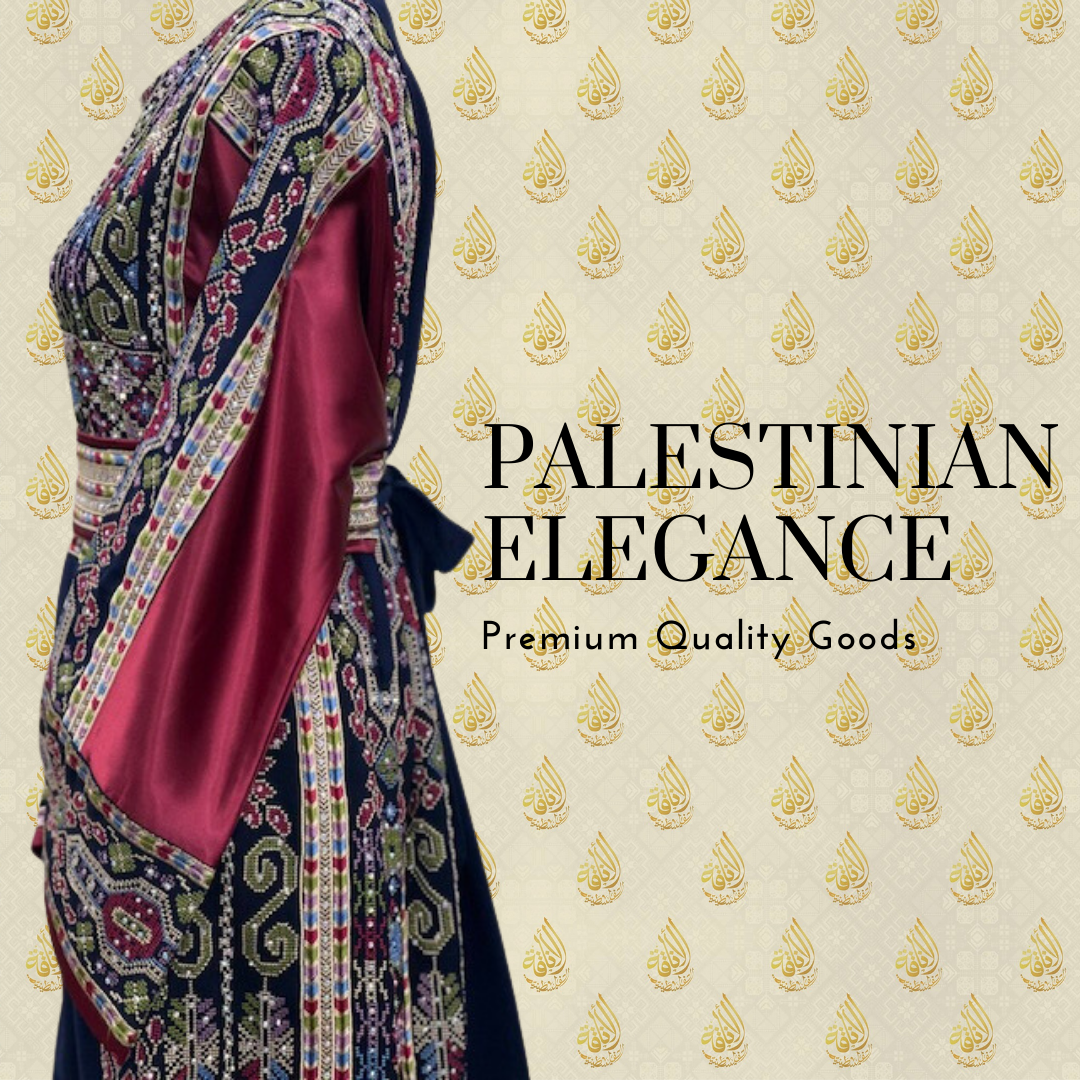 Charming Colors Palestinian Embroidered Thoub