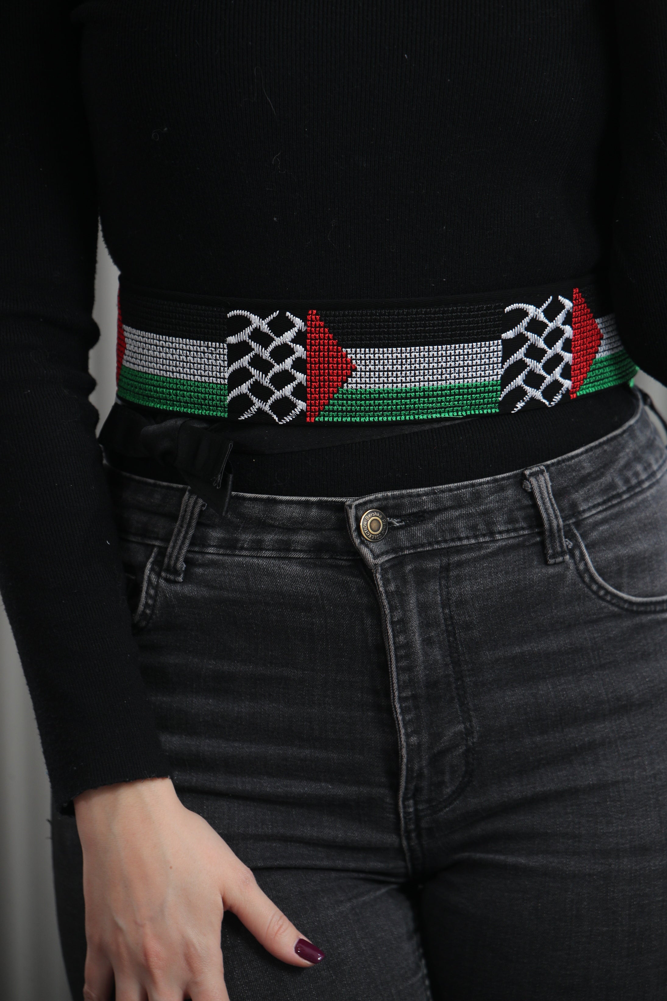 Intricate Design Embroidered Waist Belt