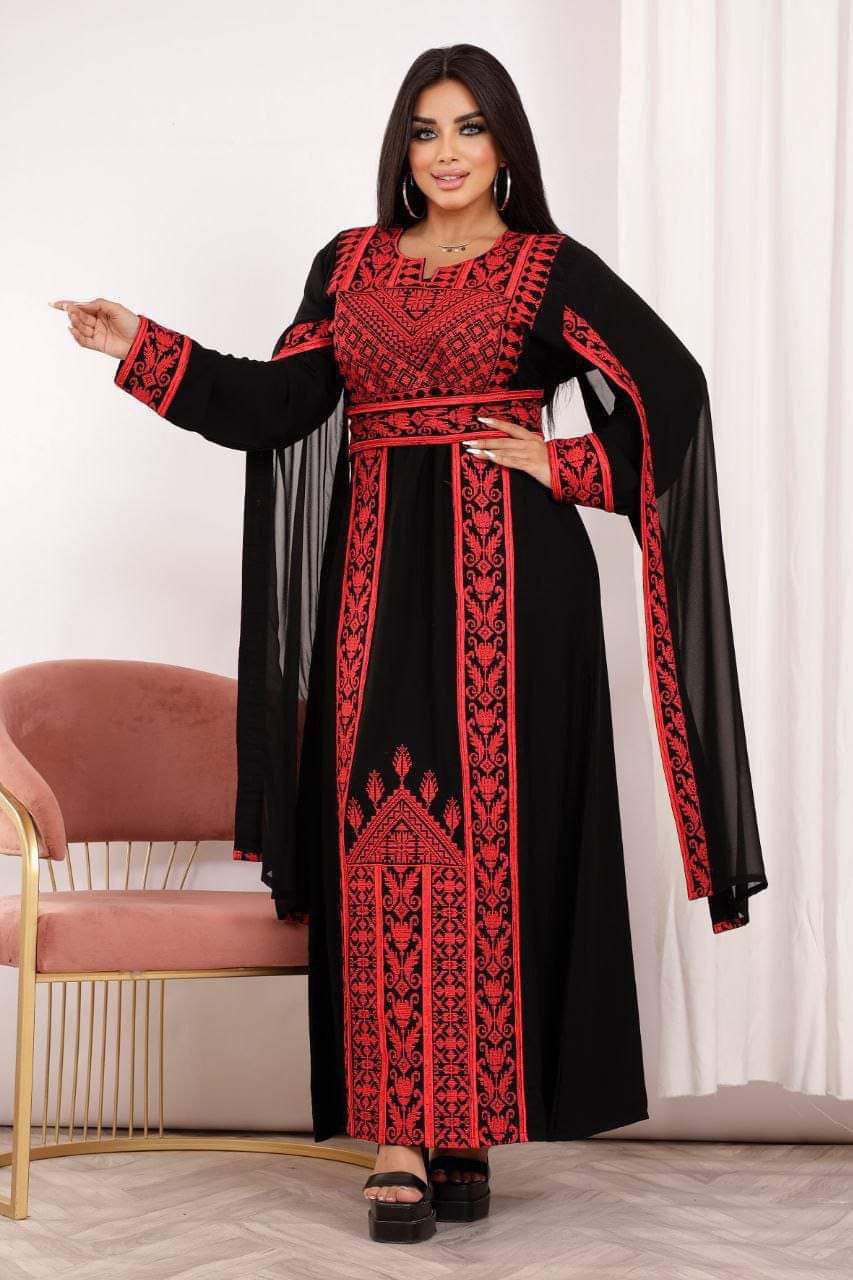 Long Sleeves Embroidery Abaya