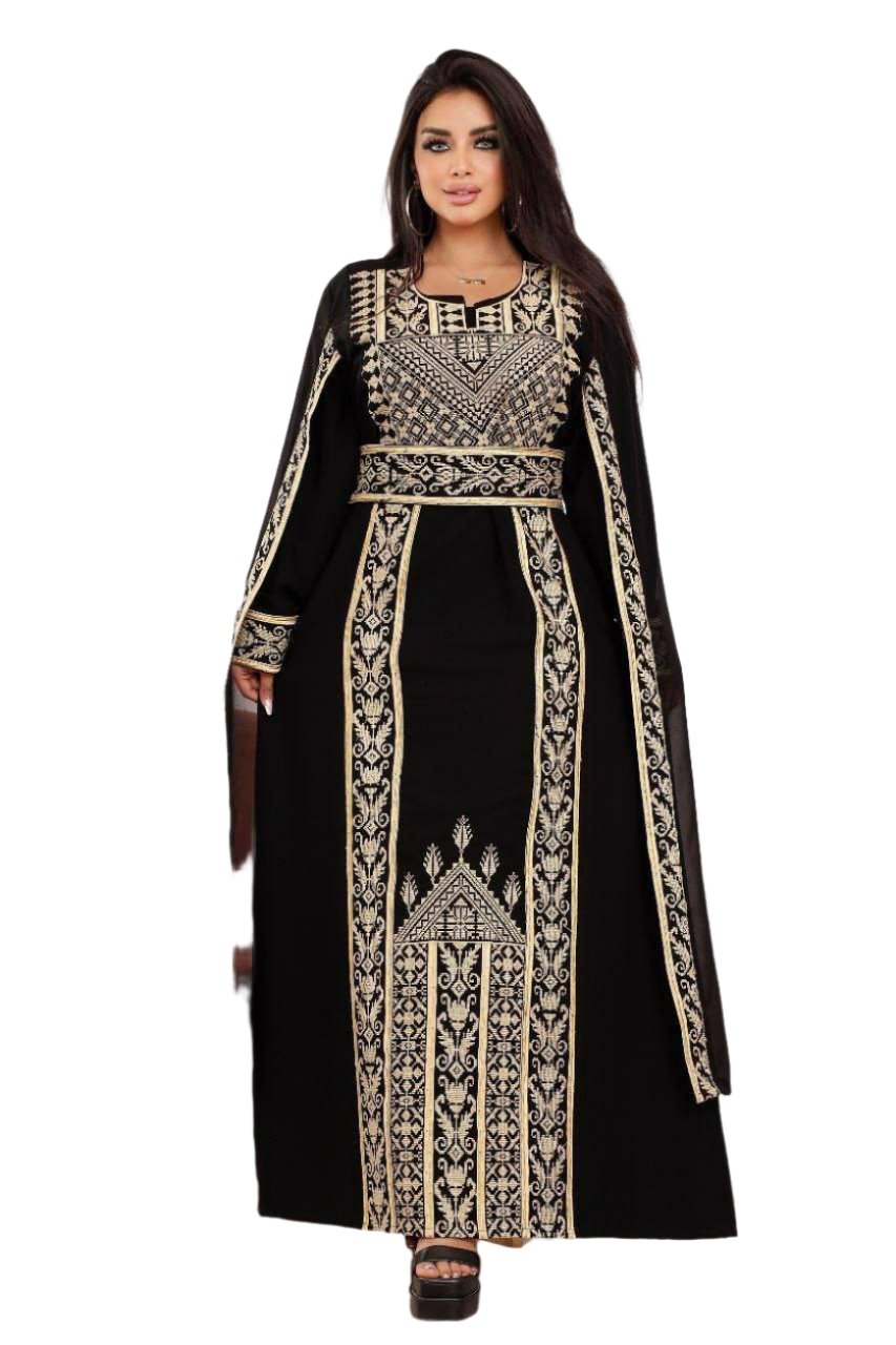 Long Sleeves Embroidery Abaya