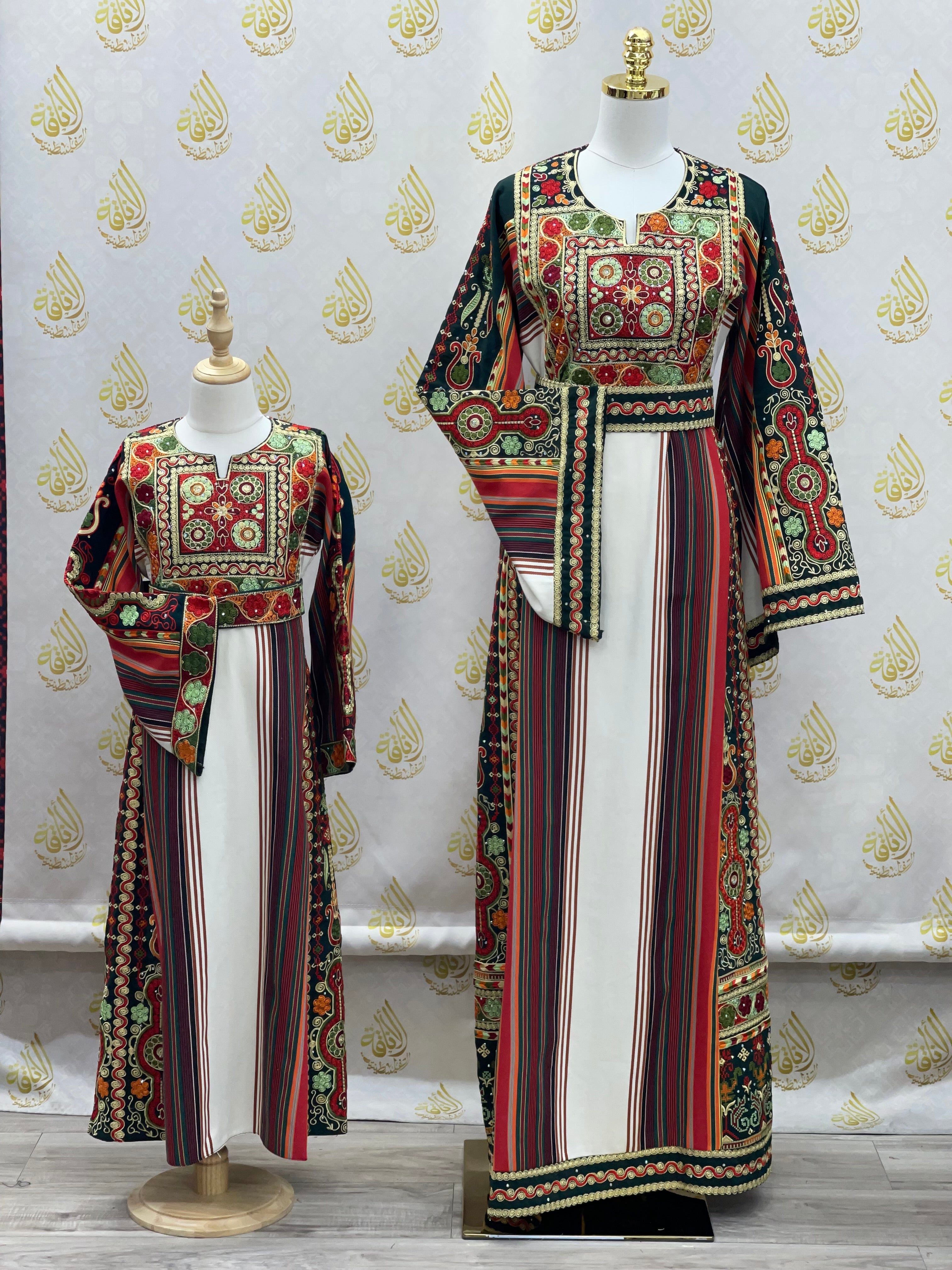 Malaka Kids Majdalwi Embroidered Thoub - Traditional Elegance for Children