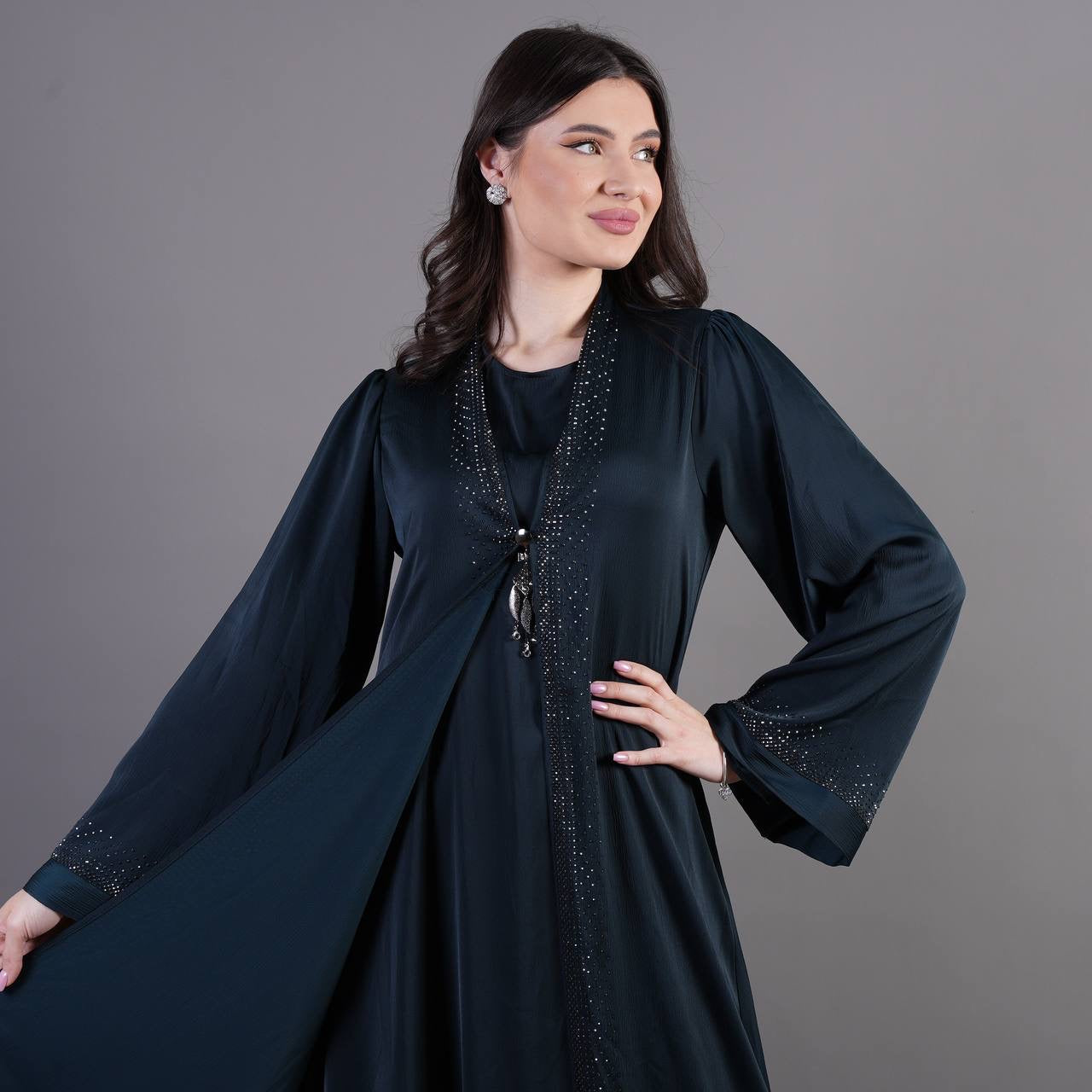 2pc Fancy Abaya: Elegance and Style for Every Occasion