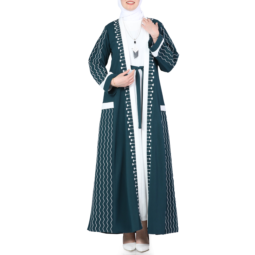 Open Abaya Set Two Pieces: Modern Twist on Traditional Elegance