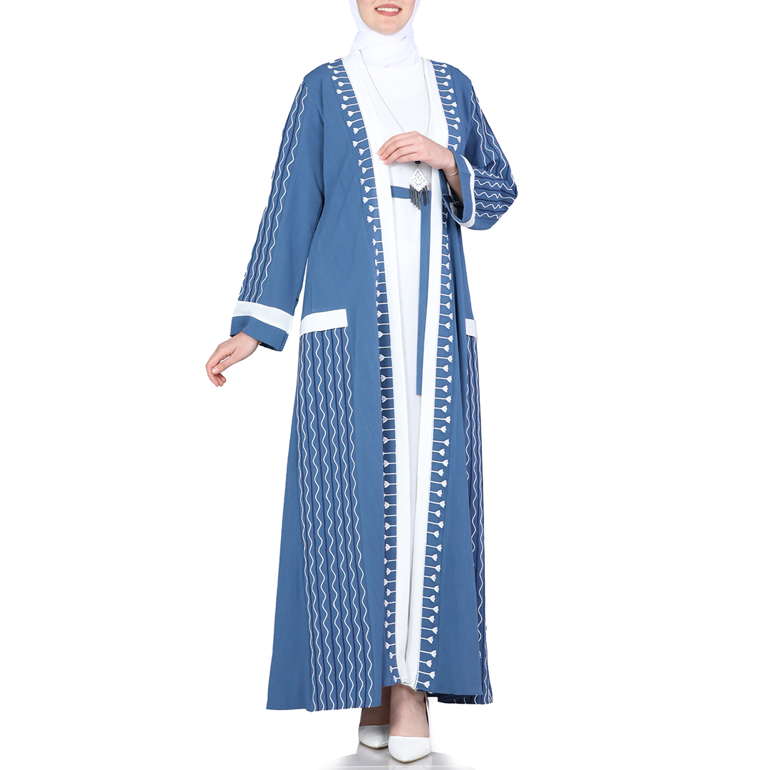 Open Abaya Set Two Pieces: Modern Twist on Traditional Elegance