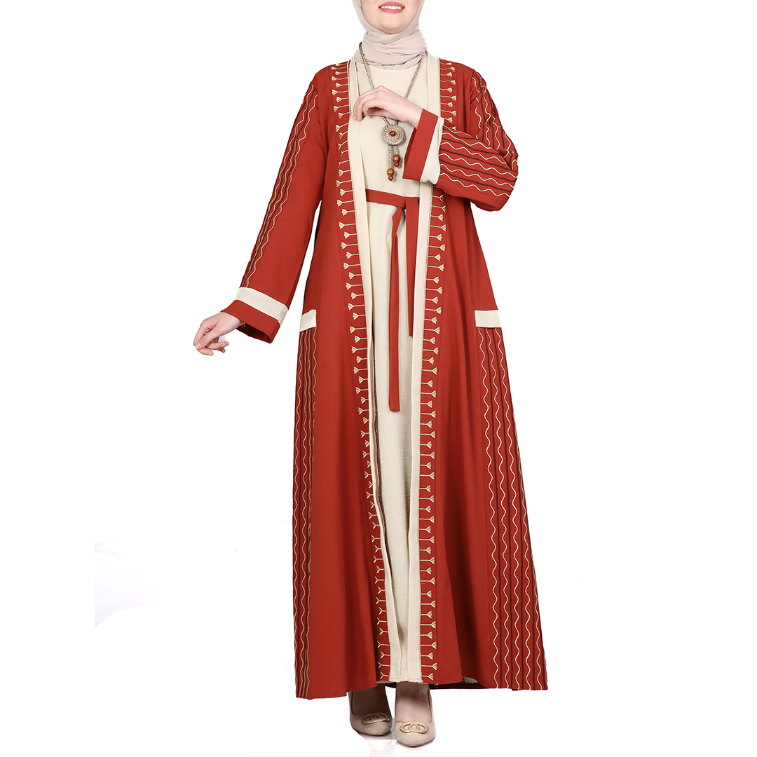Open Abaya Set Two Pieces