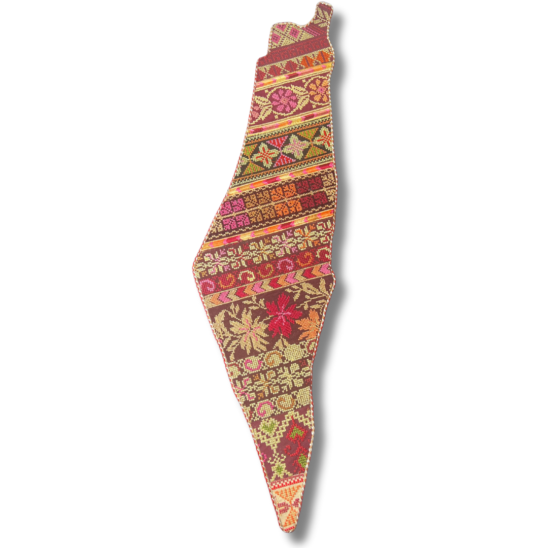 Palestine-Shaped Embroidered Home Decor - Exquisite Craftsmanship