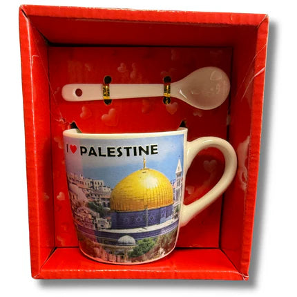 small Al Quds thermal cup with spoon