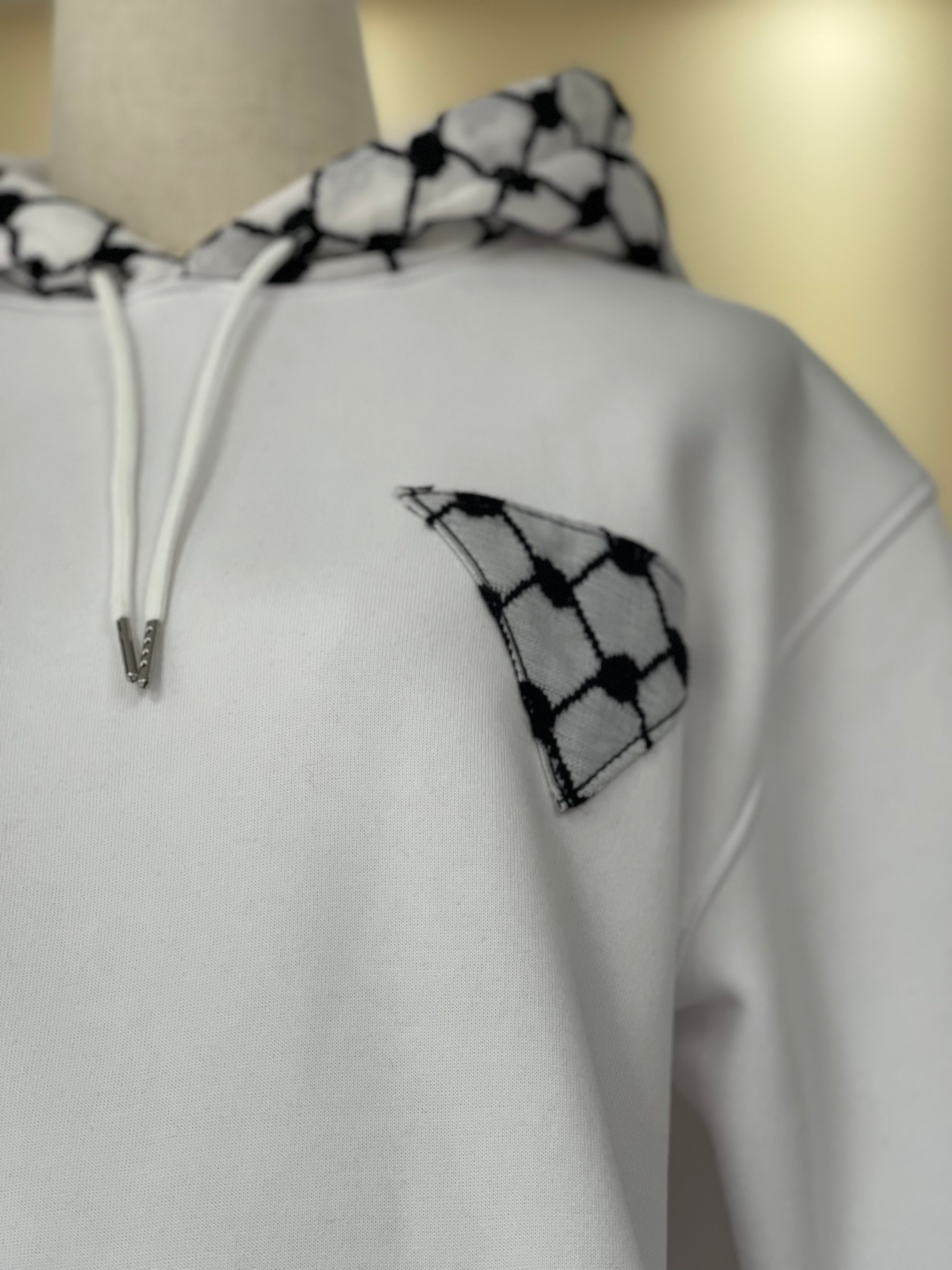 Cultural Statement: Kufiyeh Print Pull-Over Hoodie