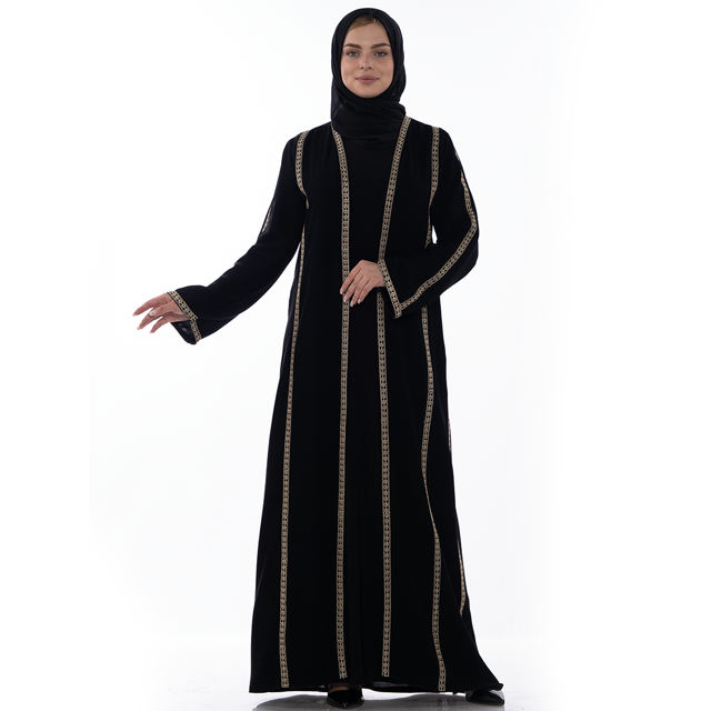 Khaleeji Open Abaya Elegance for Ramadan and Everyday Wear