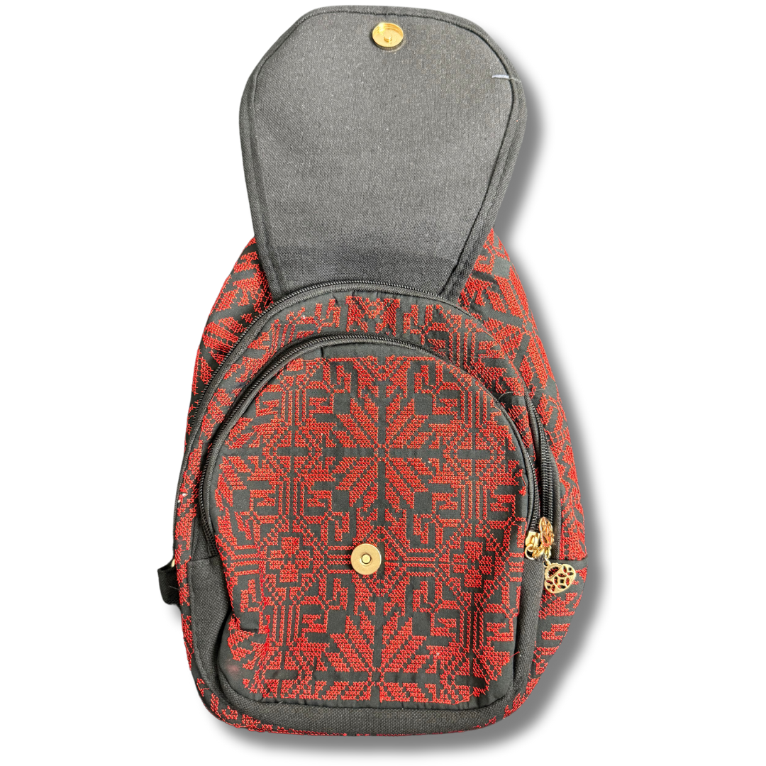 High-Quality Tatreez Designed Small School Shoulder Bag