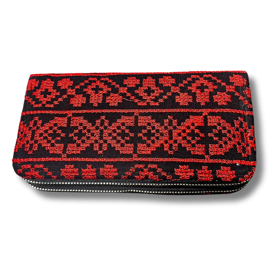 Handmade Tatreez Pattern Handheld Wallets: High-Quality with Multi Pockets