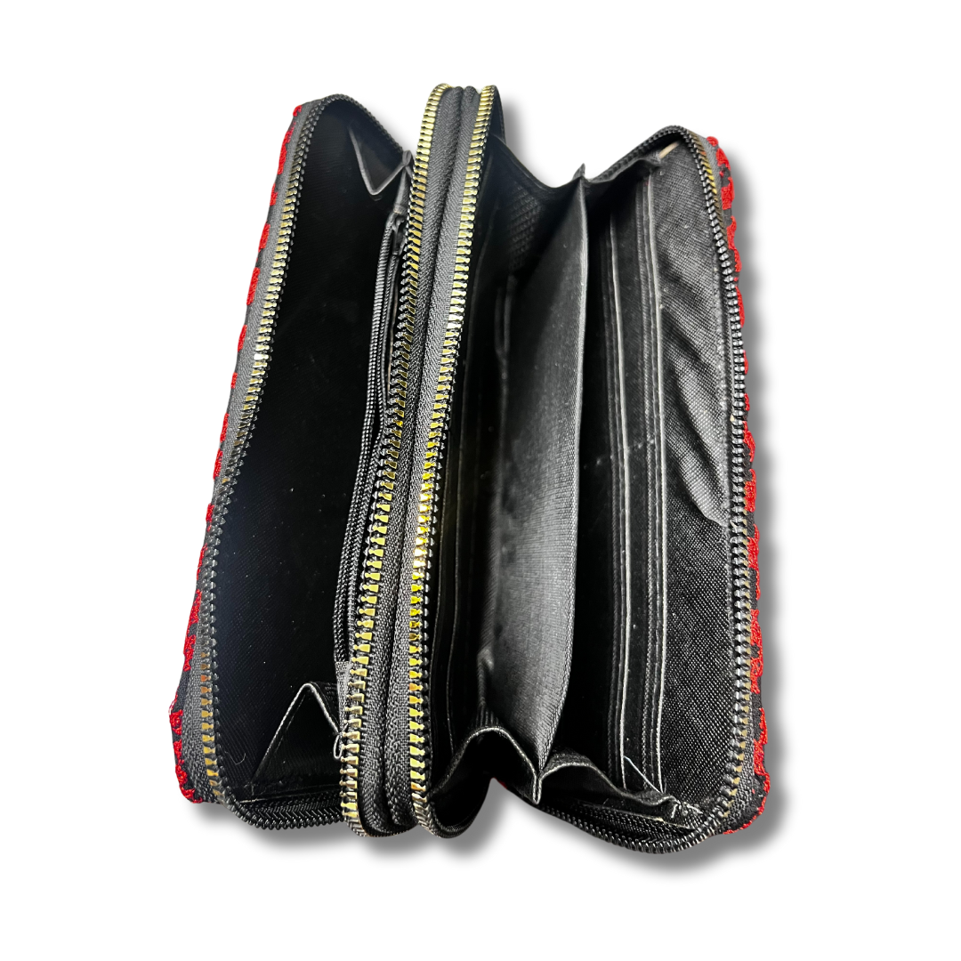 Handmade Tatreez Pattern Handheld Wallets: High-Quality with Multi Pockets