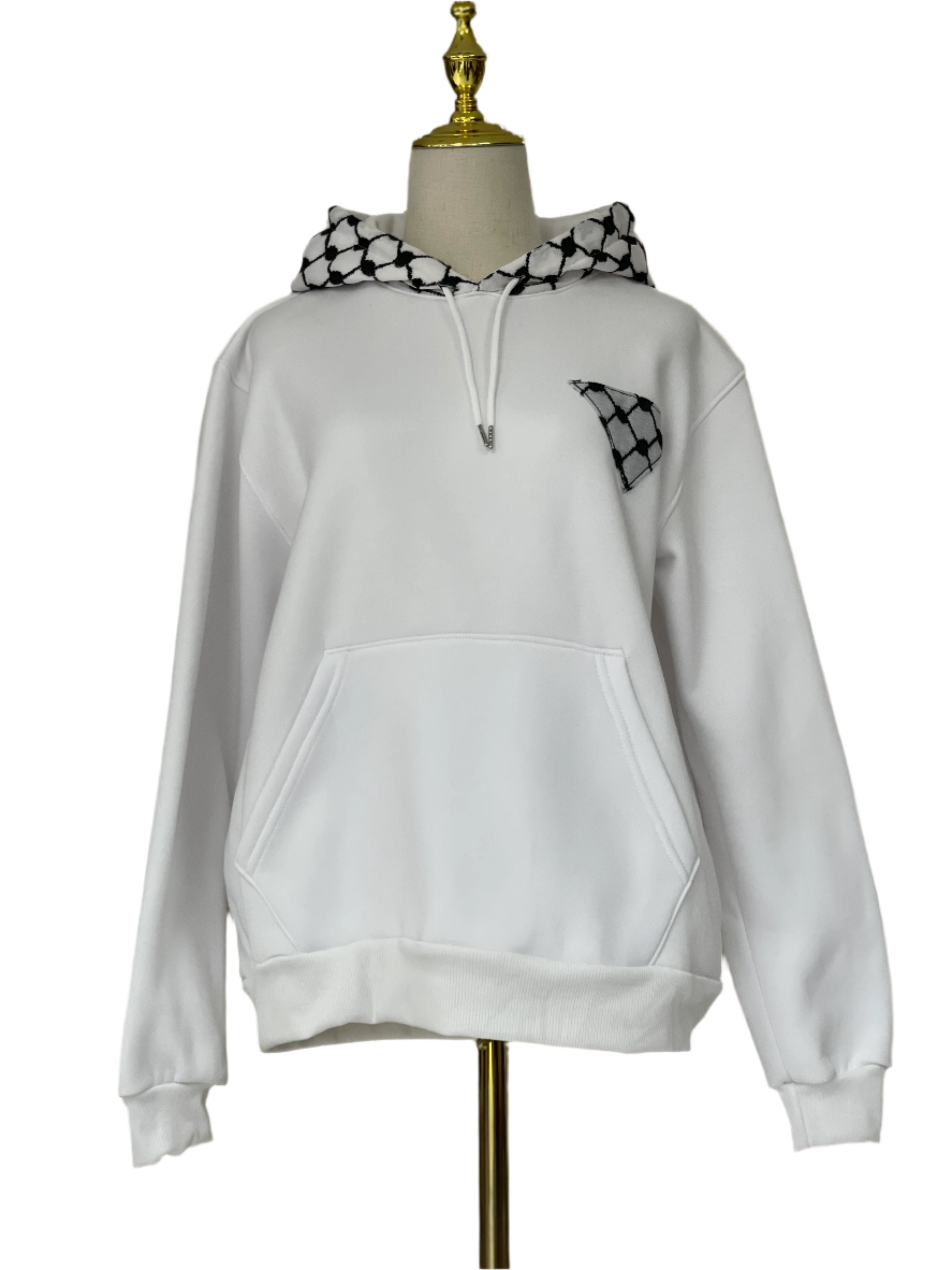 Cultural Statement: Kufiyeh Print Pull-Over Hoodie