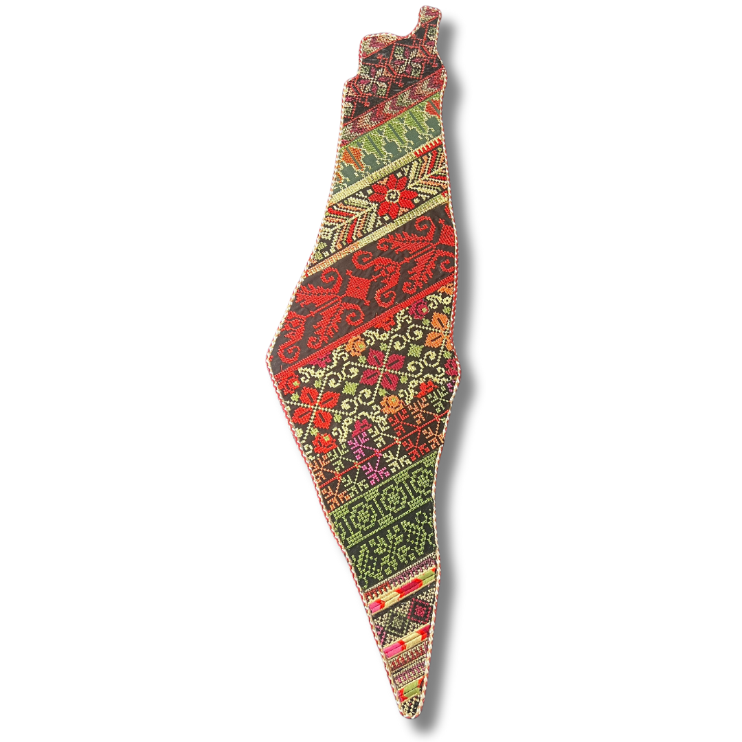 Palestine-Shaped Embroidered Home Decor - Exquisite Craftsmanship