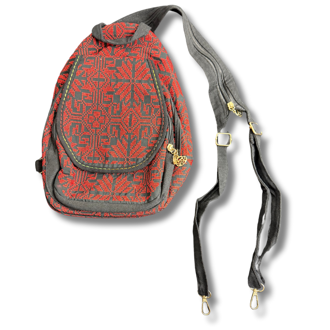 High-Quality Tatreez Designed Small School Shoulder Bag