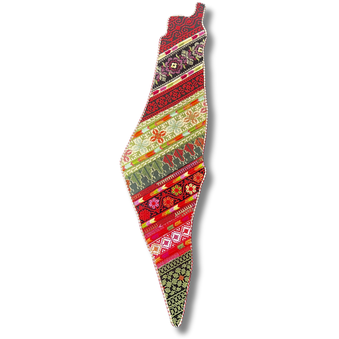 Palestine-Shaped Embroidered Home Decor - Exquisite Craftsmanship