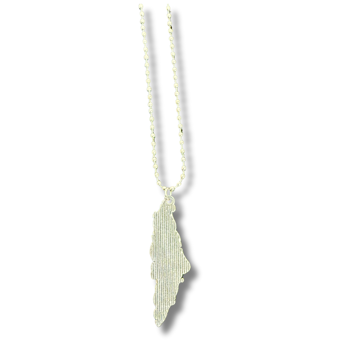 Silver Arabic Design Necklace