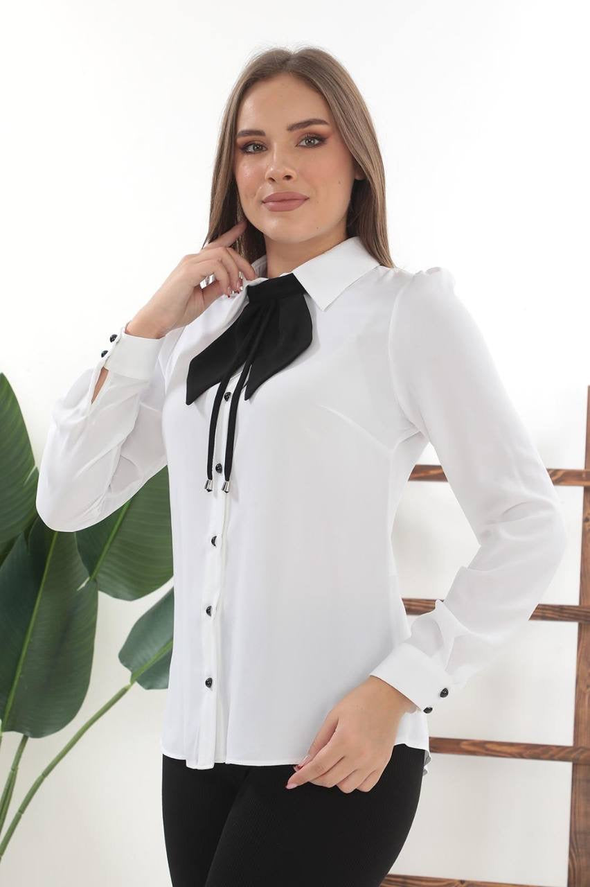 Bow Tie Blouse – Elegant and Sophisticated Wardrobe Essential