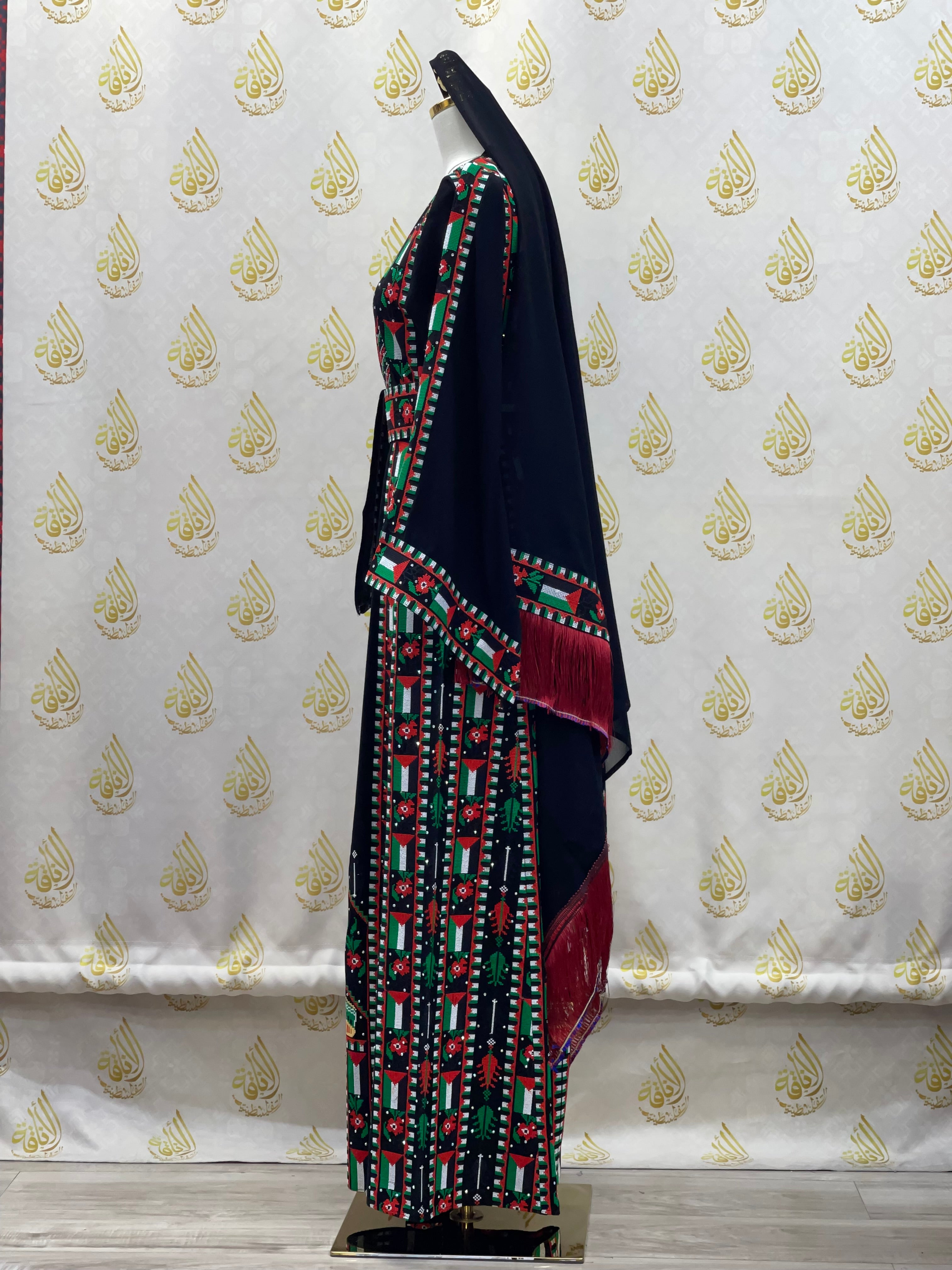 Palestinian and Proud Embroidered Thoub - Celebrate Heritage in Style