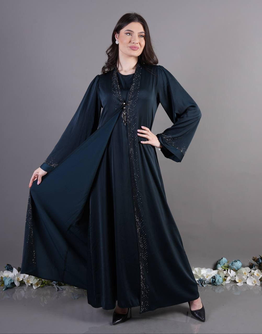 2pc Fancy Abaya: Elegance and Style for Every Occasion