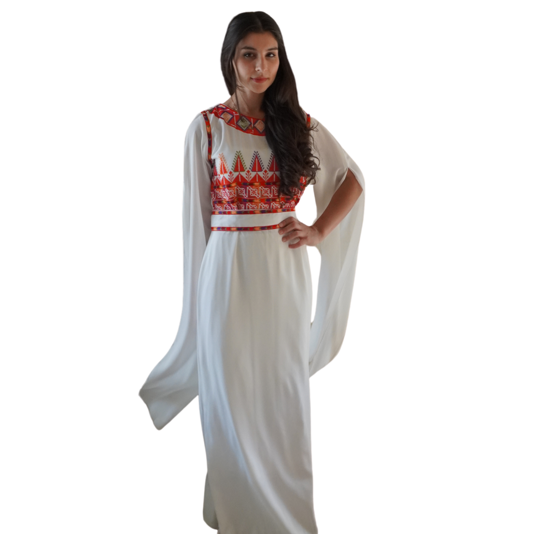 Manjal Embroidery Dress