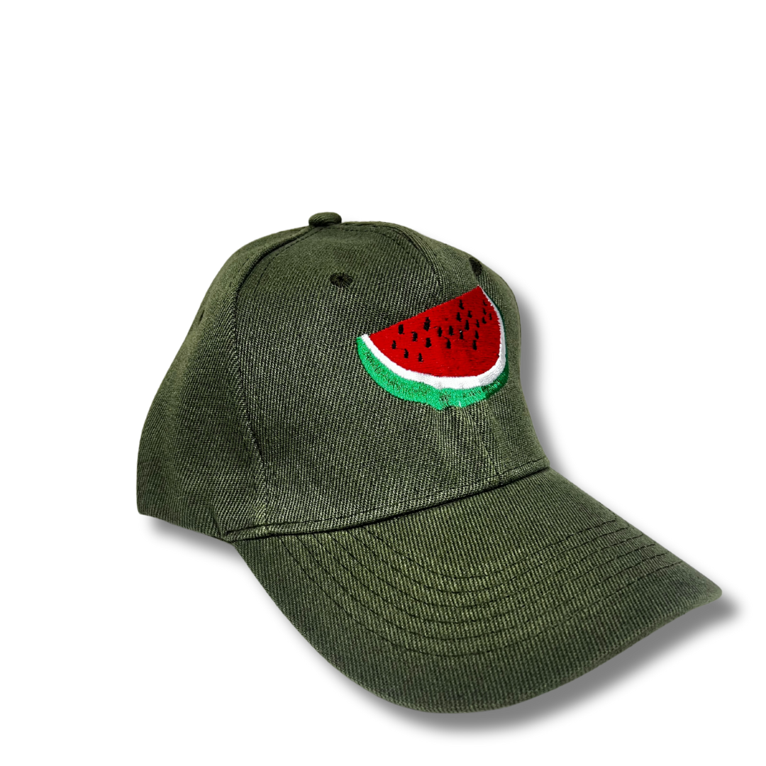 Watermelon Palestine Hat – Vibrant Colors & High-Quality Embroidery