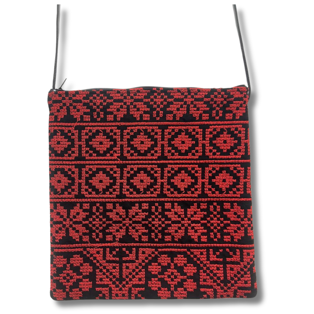 Stylish Crossbody Embroidered Bag - Functional & Eye-Catching Accessory