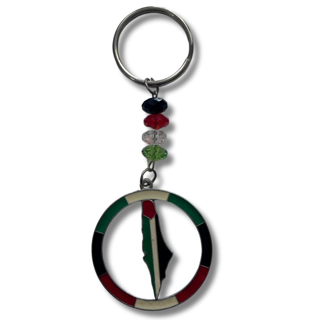 Palestine Keychain Accessory – Handmade Cultural Elegance