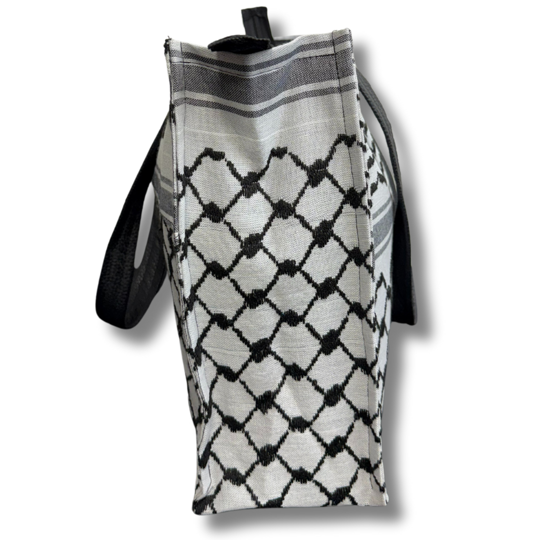 High-Quality Kuffiyeh Design Tote/Shoulder Bag |  30 CM Length