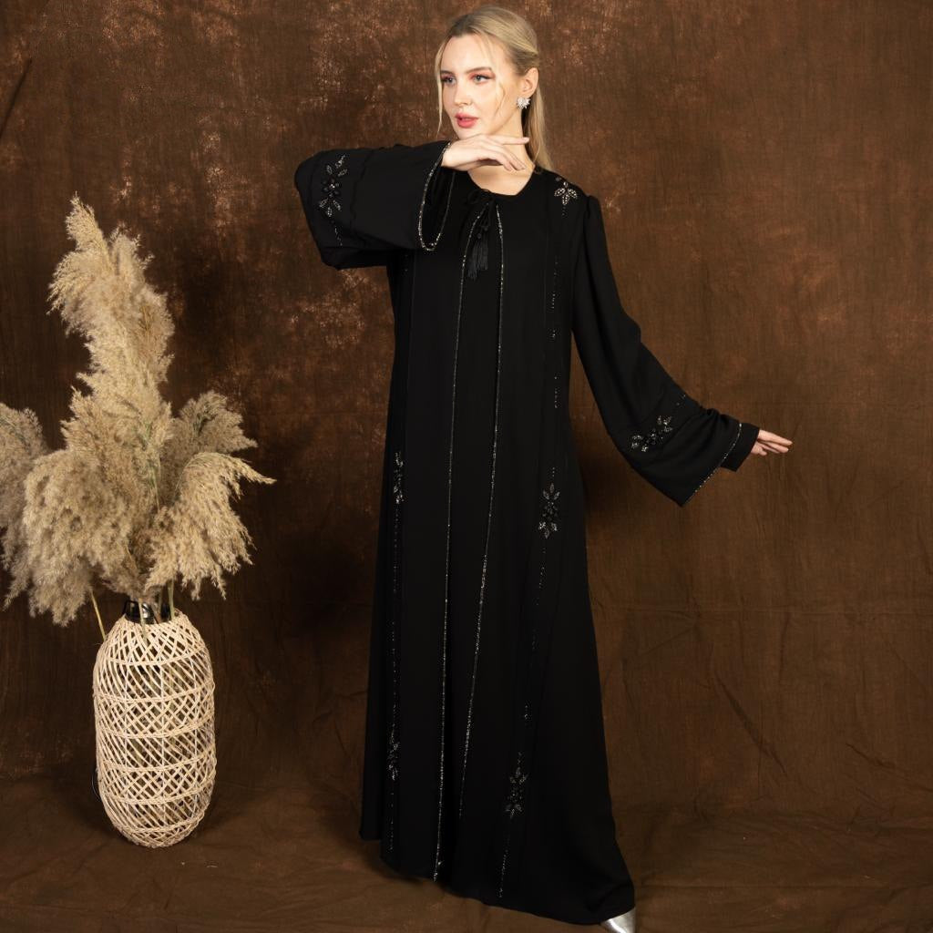 2Pcs Open Abaya: Versatile Style and Timeless Elegance