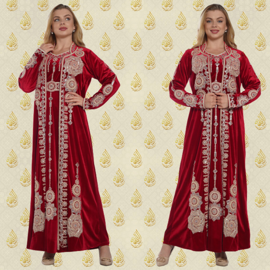 Caftan Velvet - Two Piece: Luxurious Elegance and Standout Style