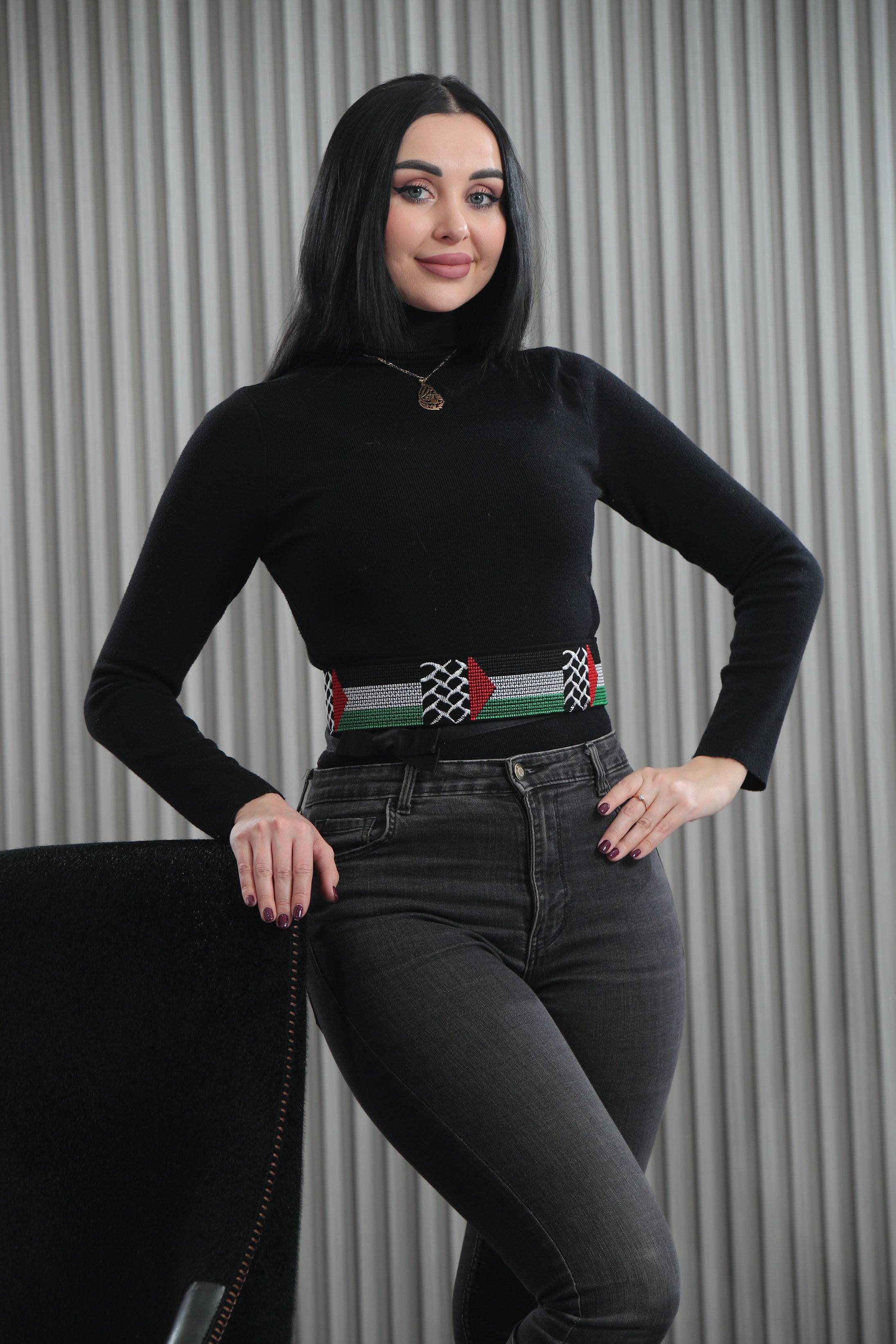 Intricate Design Embroidered Waist Belt