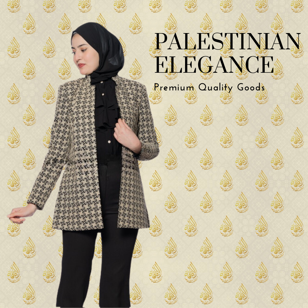 Double Stitch Palestinian Elegance Embroidered Blazer