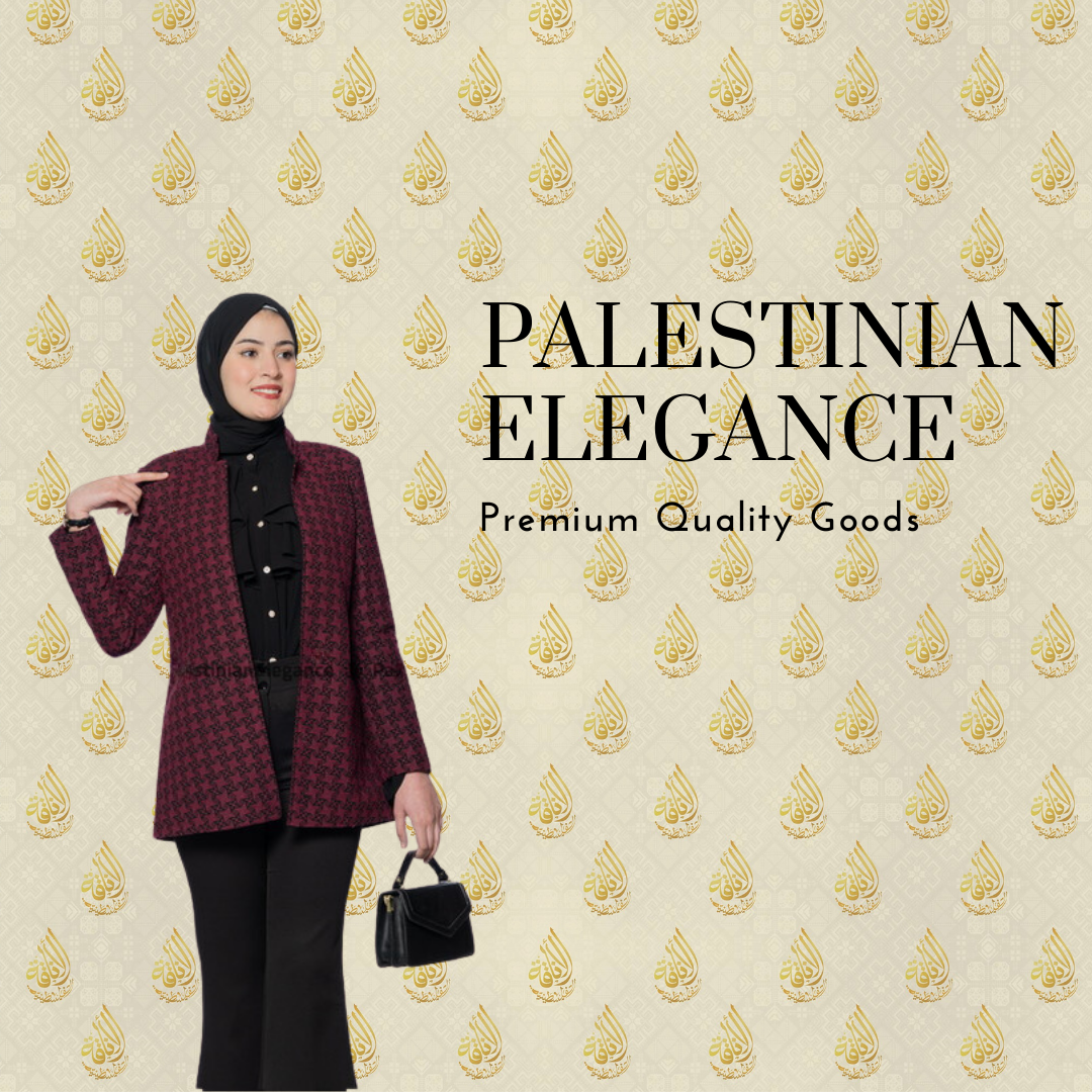 Double Stitch Palestinian Elegance Embroidered Blazer