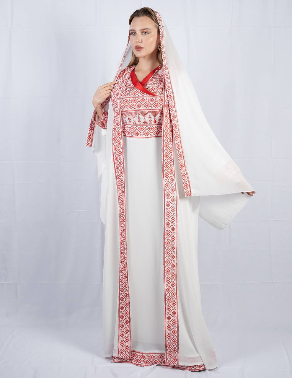 Embroidery Four Piece Kaftan: Elegance and Versatile Style