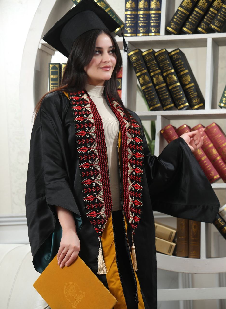 Sonbola Tatreez Graduation Stole – Celebratory Cultural Embroidery