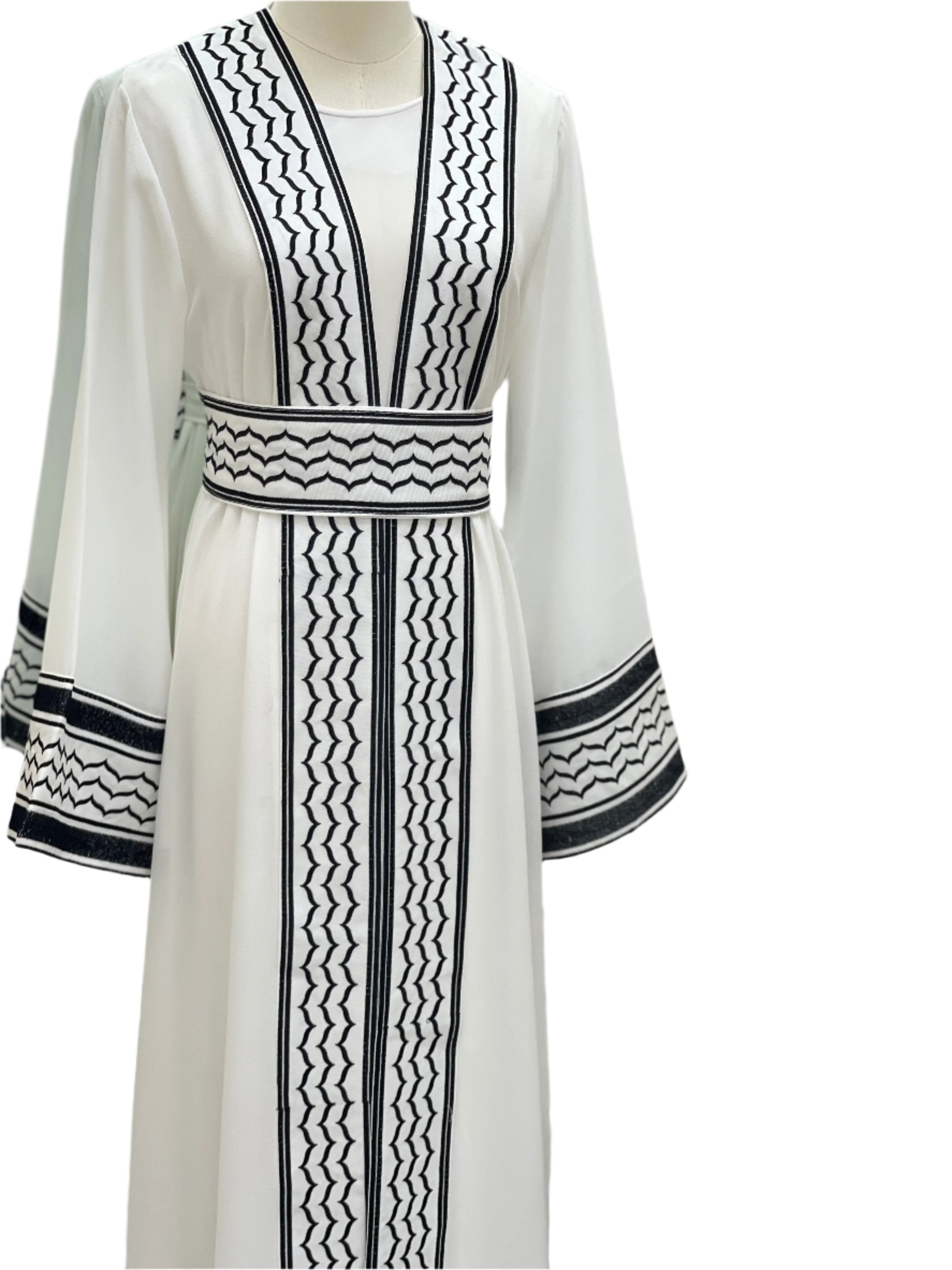 Kuffiyeh Embroidered Cardigan: Elegance and Versatile Comfort