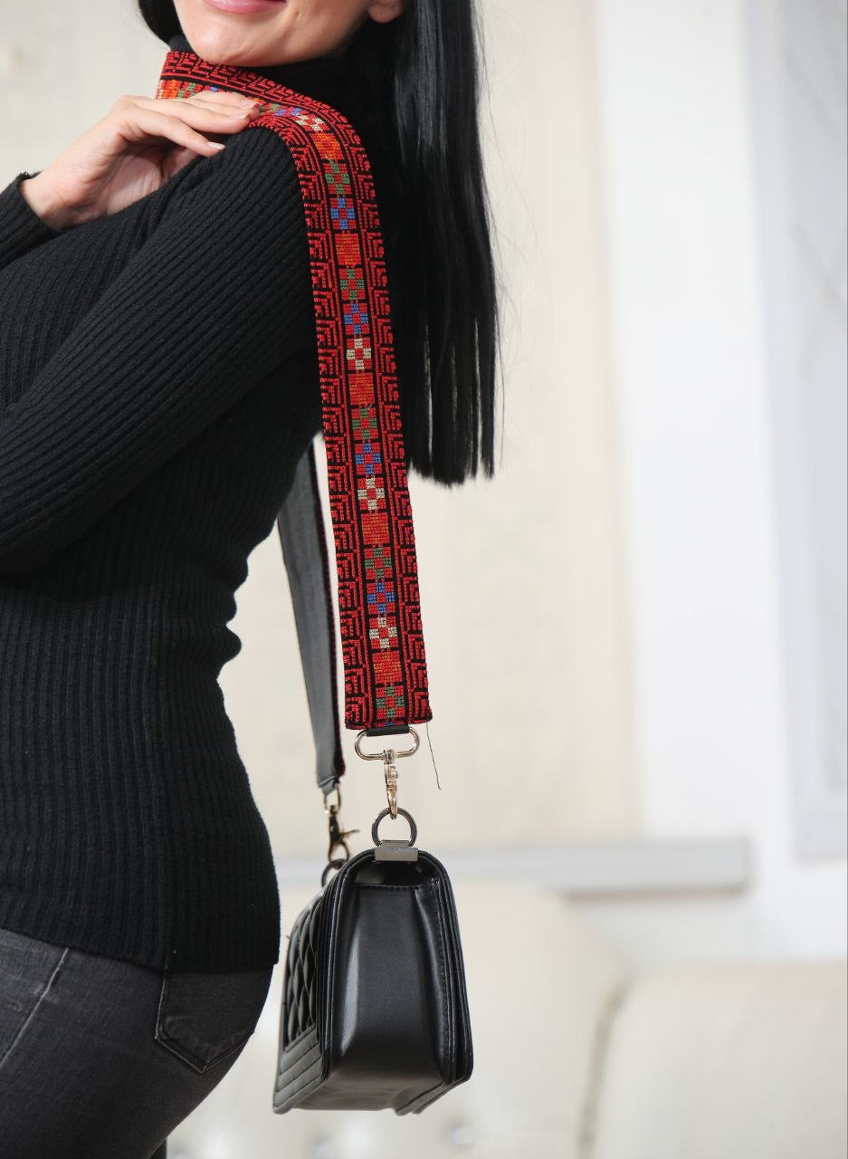 Heritage Embroidered Purse Strap – Elegant and Functional Accessory