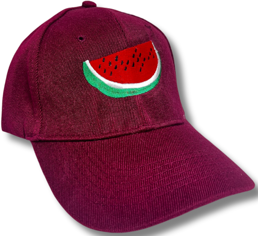 Watermelon Palestine Hat – Vibrant Colors & High-Quality Embroidery