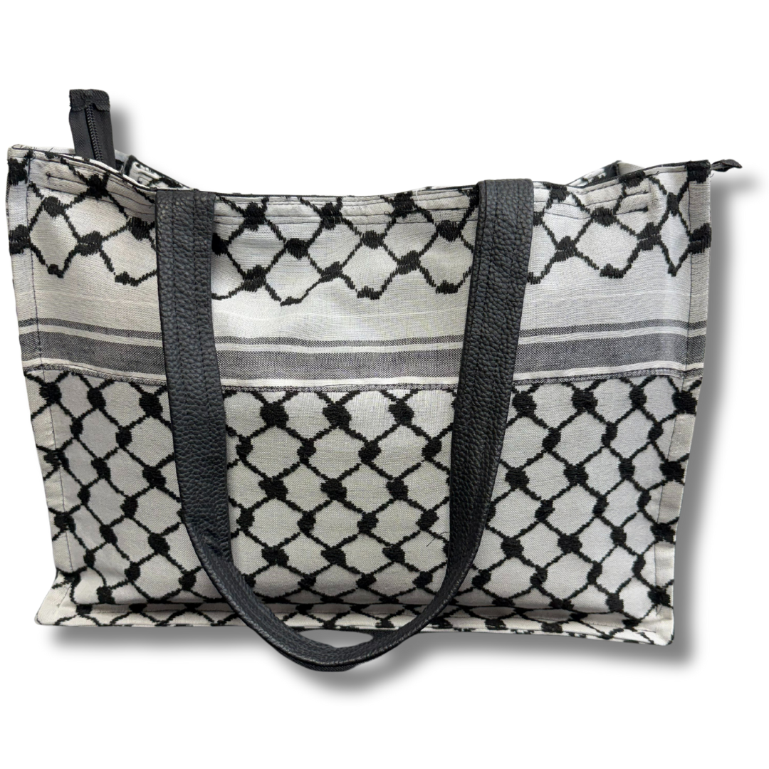 High-Quality Kuffiyeh Design Tote/Shoulder Bag |  30 CM Length