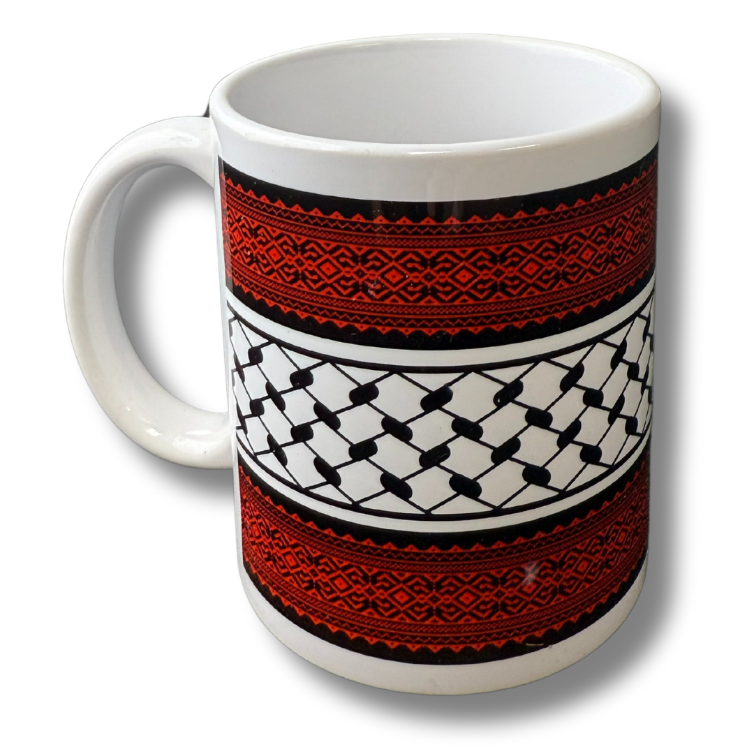 High-Quality Palestine Coffee Cups with Diverse Palestinian Symbols