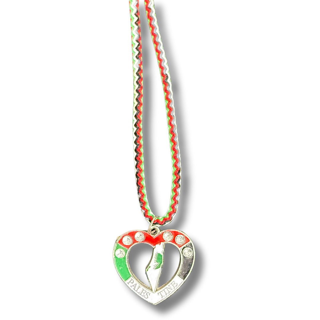 Al Quds Heart Pearls Necklace