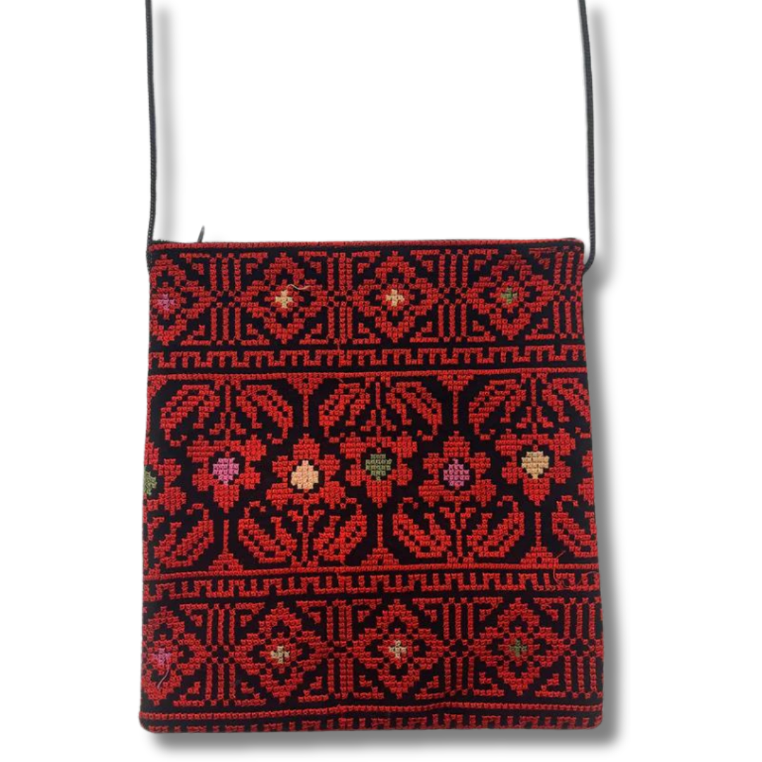 Stylish Crossbody Embroidered Bag - Functional & Eye-Catching Accessory