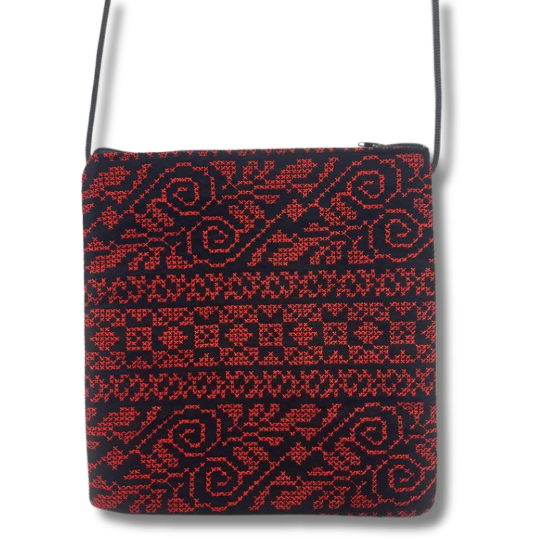 Stylish Crossbody Embroidered Bag - Functional & Eye-Catching Accessory