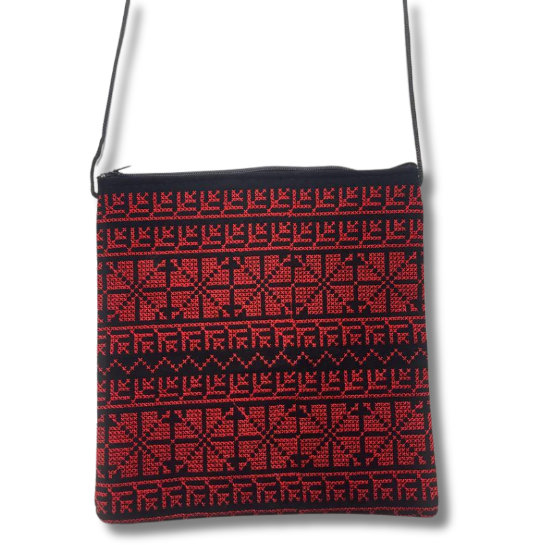 Stylish Crossbody Embroidered Bag - Functional & Eye-Catching Accessory