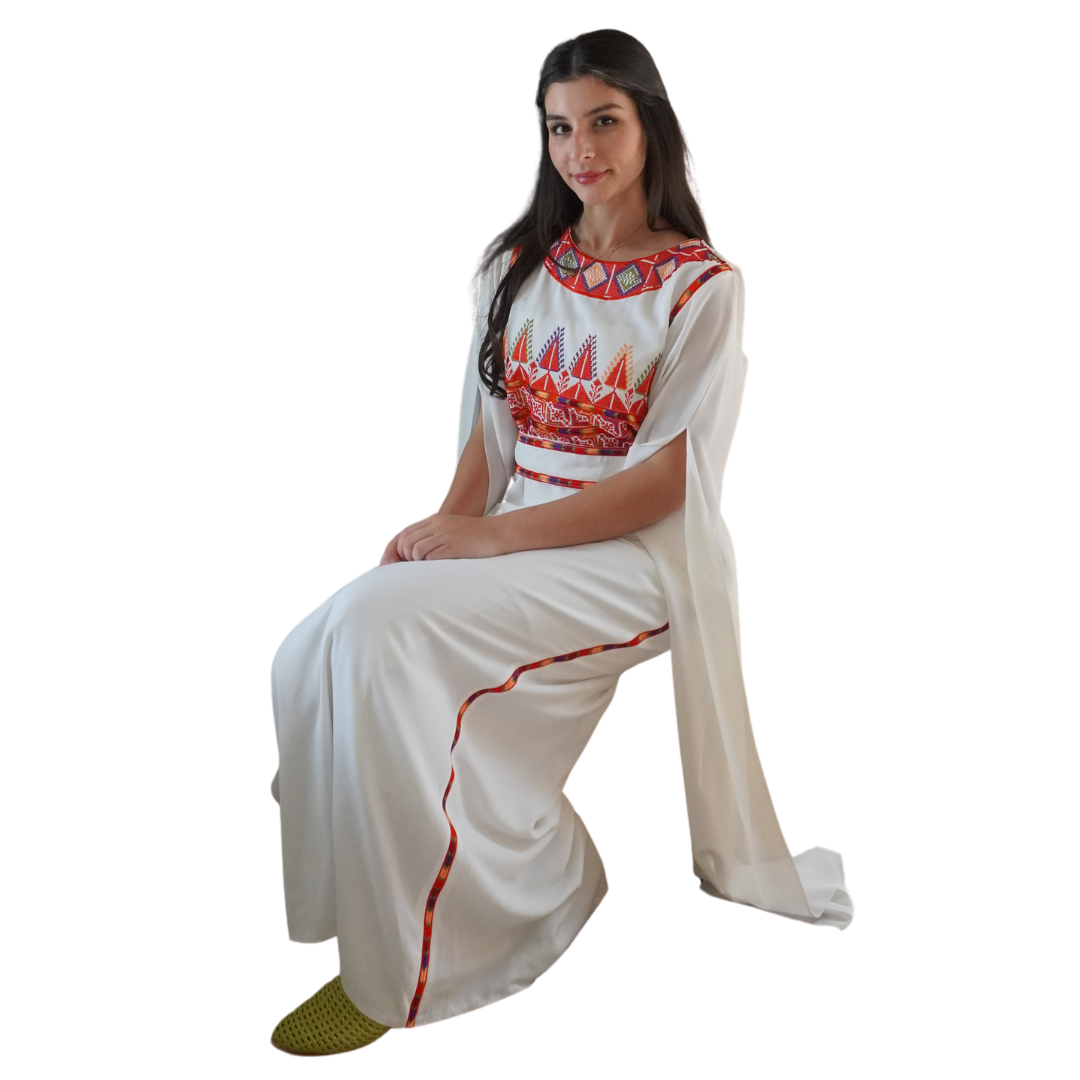 Manjal Embroidery Dress