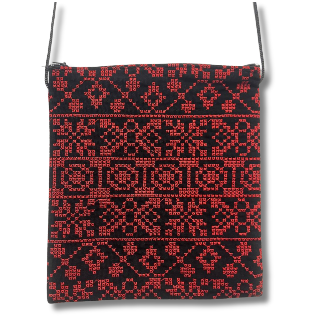 Stylish Crossbody Embroidered Bag - Functional & Eye-Catching Accessory