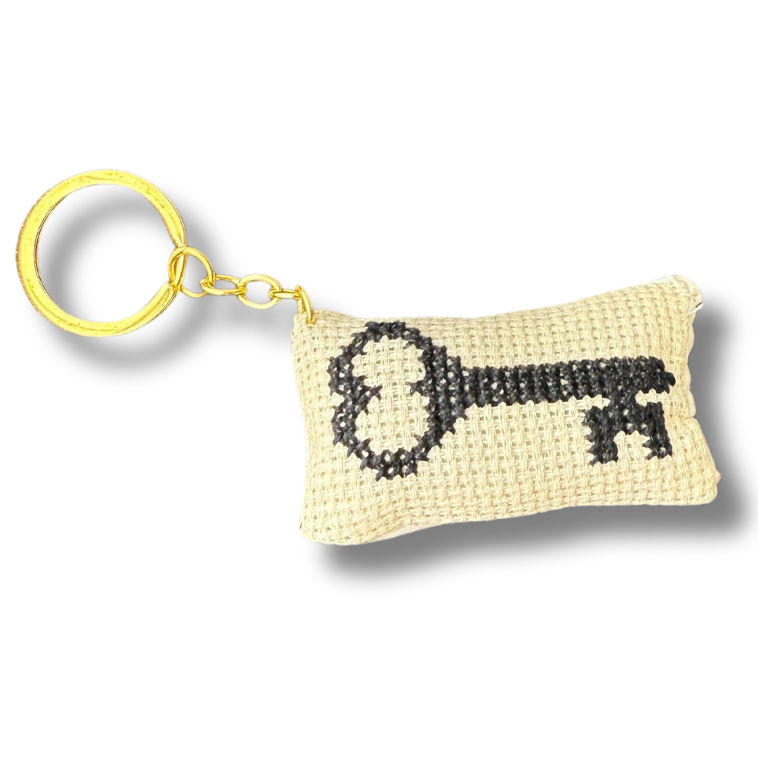 Key Design Tatreez Plushy Pillow Keychain Accessory